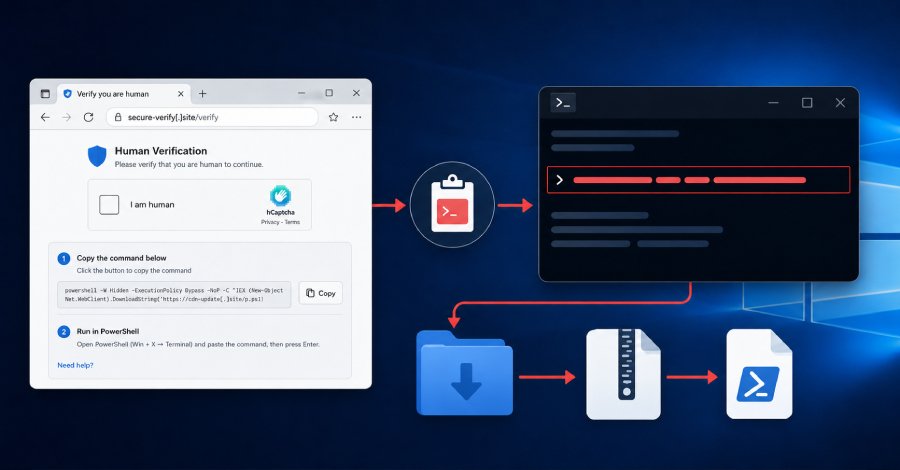 API-gesteuerte Malware-Verbreitung durch ClickFix entdeckt