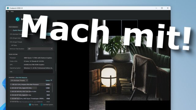 Cinebench 2026: New Community Benchmark Launched