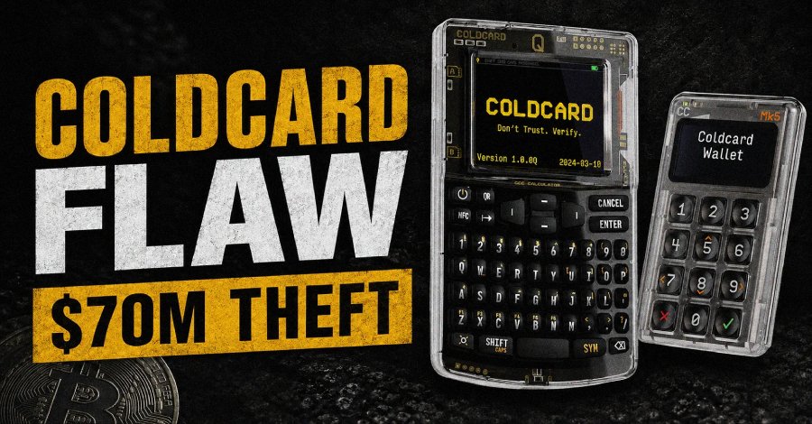 Coldcard Wallet Security Flaw Leads to Bitcoin Theft