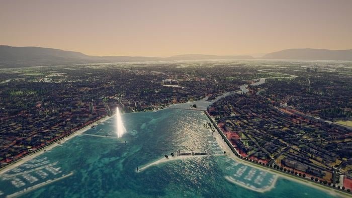 Digital Twin of Geneva Created by AI Agents