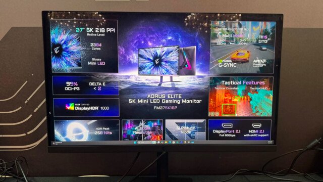 Gigabyte Unveils New Aorus Elite Monitors