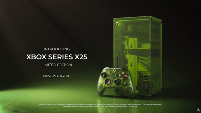 Microsoft kündigt limitierte Xbox Series X25 an
