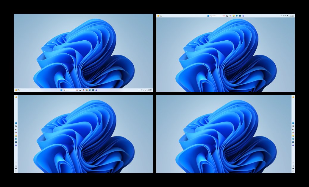 Microsoft zeigt neue verschiebbare Taskleiste für Windows 11