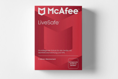 McAfee LiveSafe – 1 Jahr / Unbegrenzte Geräte